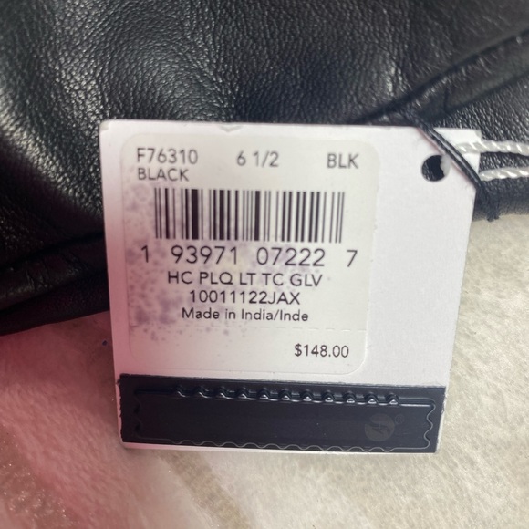 Sculpted Signature Leather Tech Gloves - Picture 2 of 6